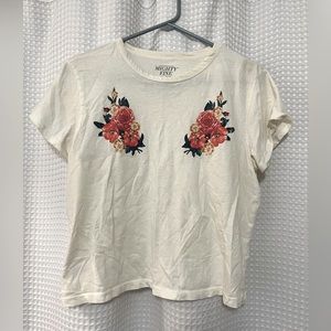 Crop top Floral graphic shirt